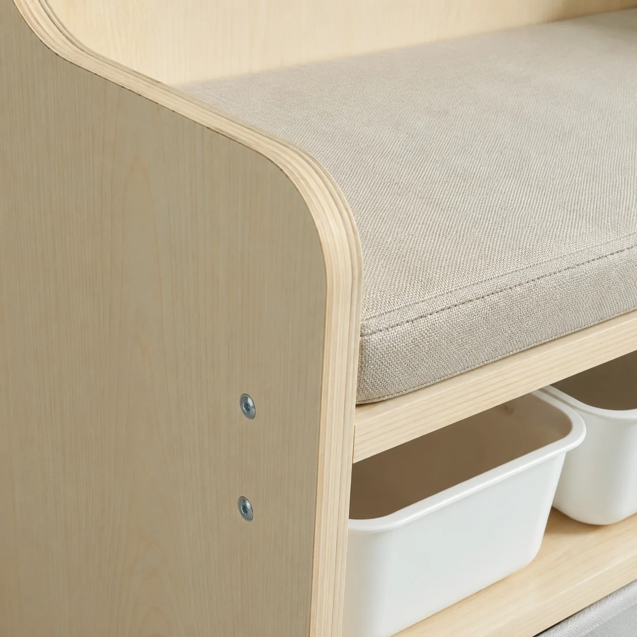 Sovaeli Kids Bookshelf with Reading Nook Seat - Image 2
