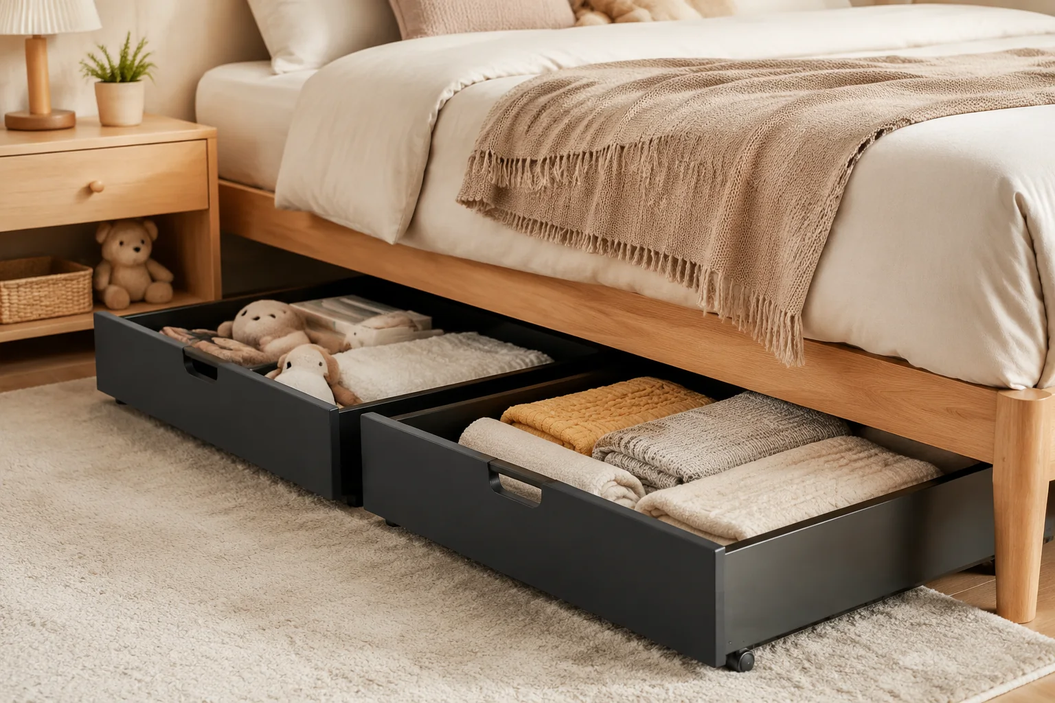 Sovaeli Underbed Rolling Storage Drawer Pair - Image 3