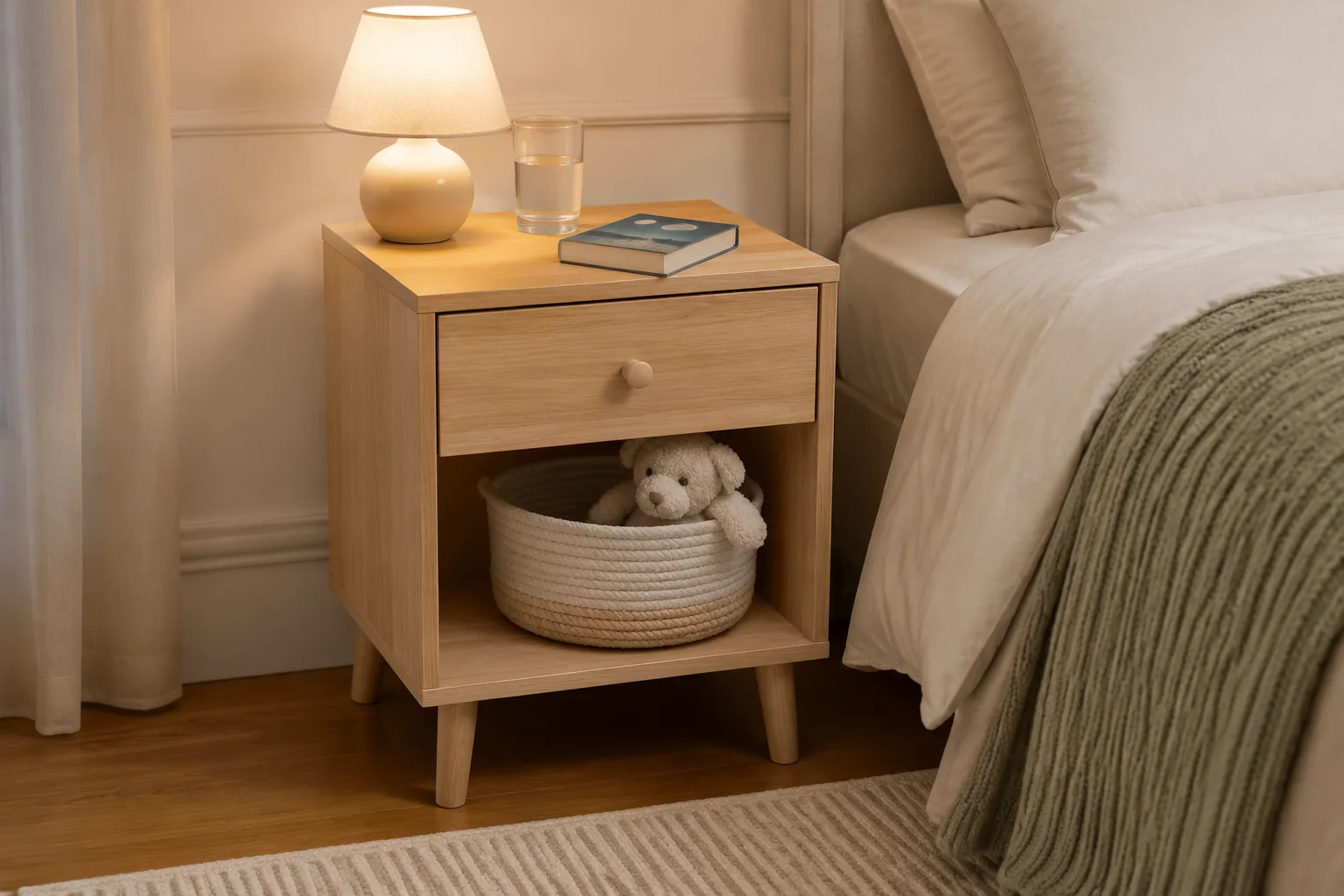 Sovaeli Kids Nightstand with Open Shelf - Image 3