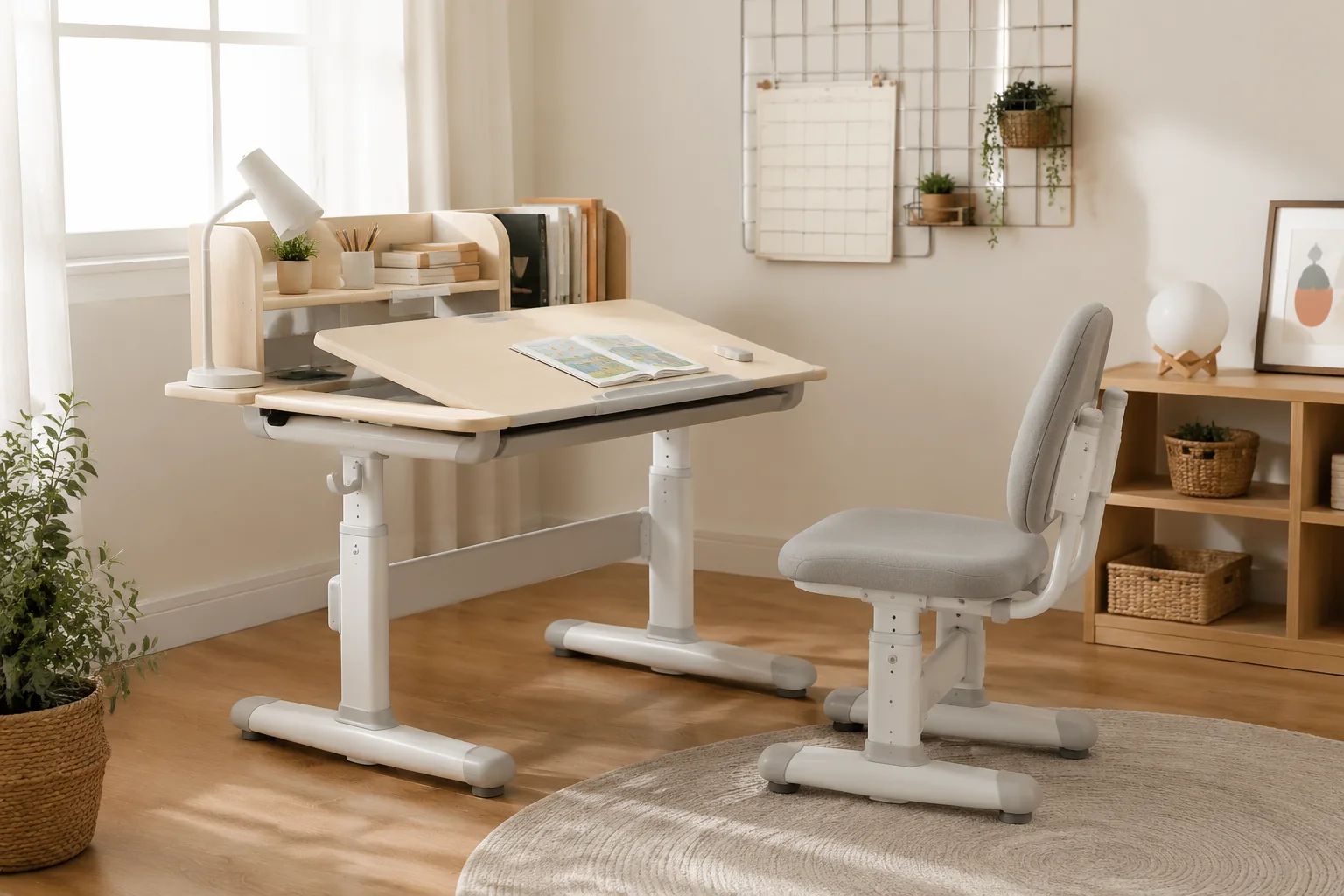 Sovaeli Adjustable Kids Desk and Chair Set - Image 3