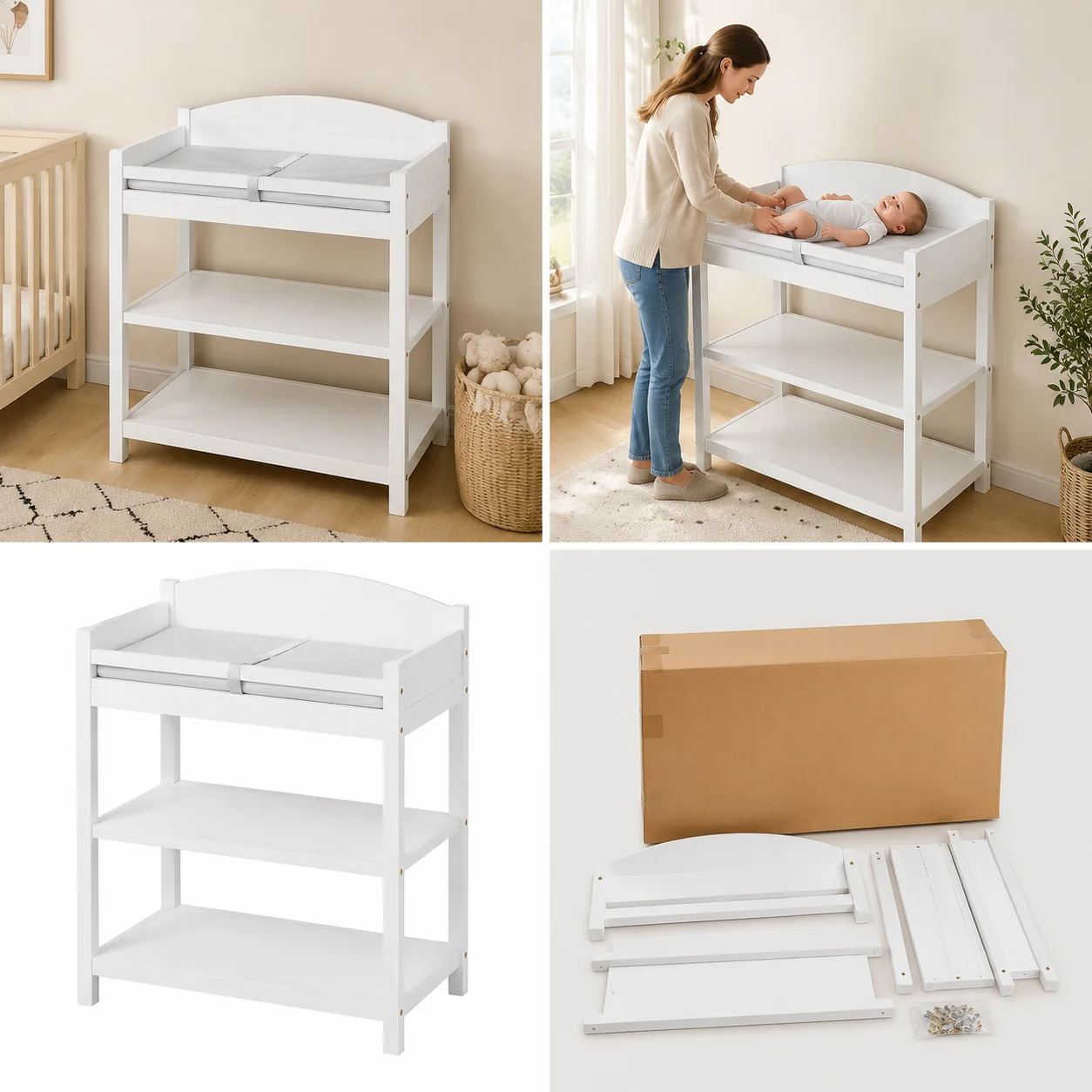 Sovaeli Compact Nursery Changing Table - Image 4