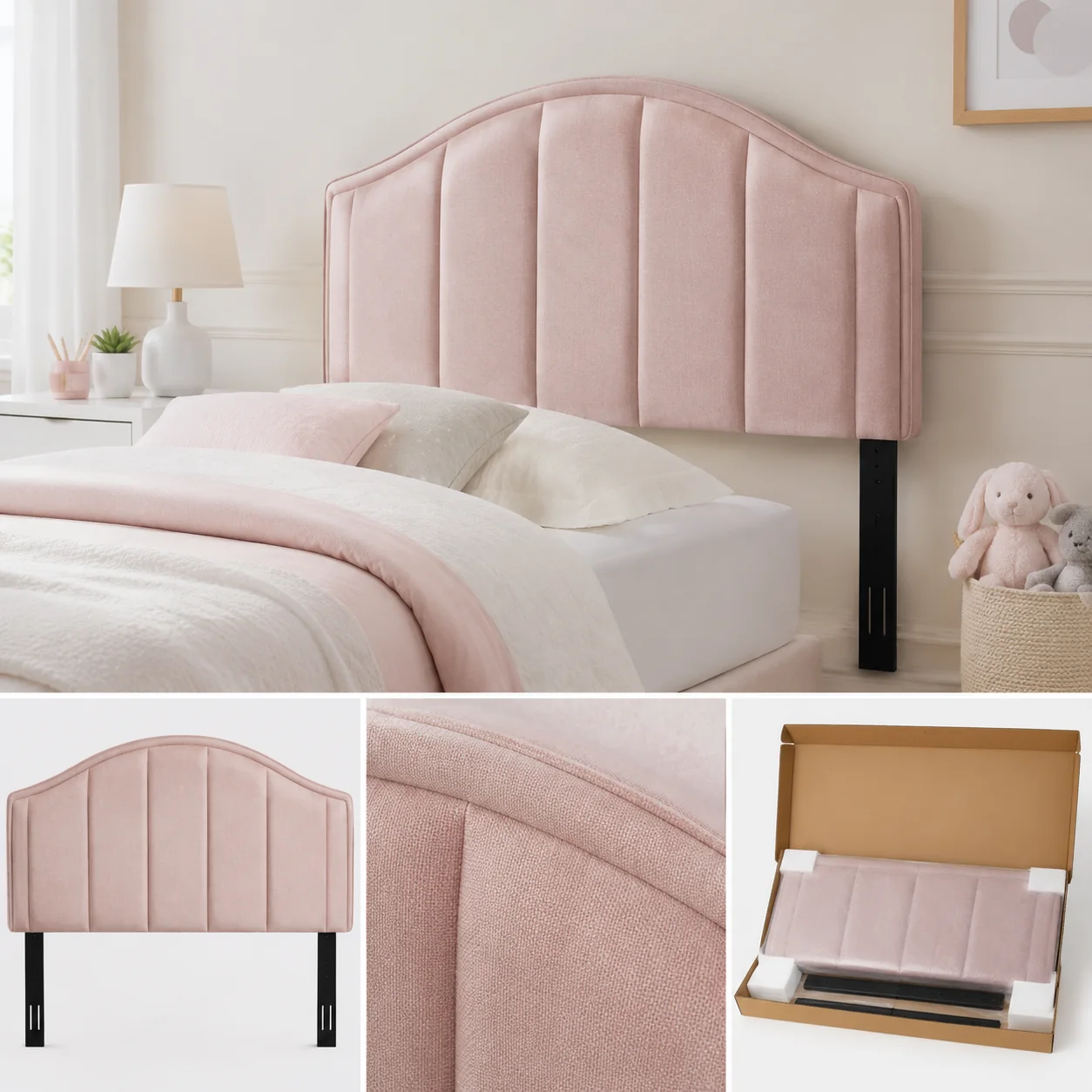 Sovaeli Kids Upholstered Twin Headboard - Image 4