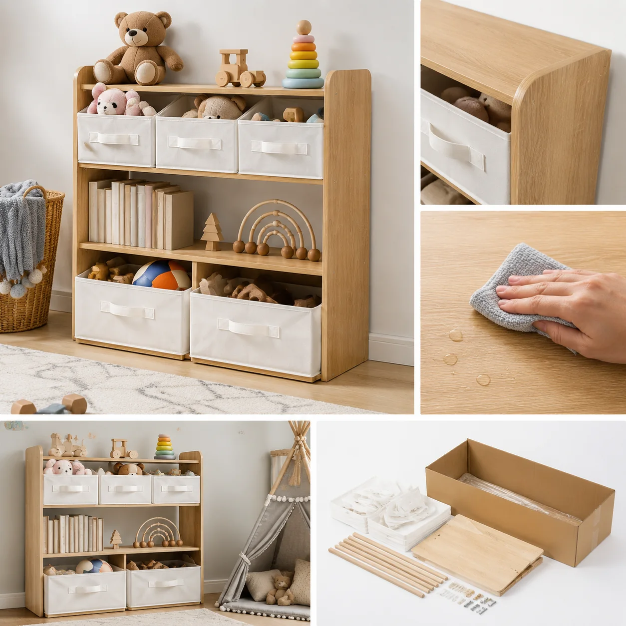 Sovaeli Bookcase Toy Storage Organizer - Image 4